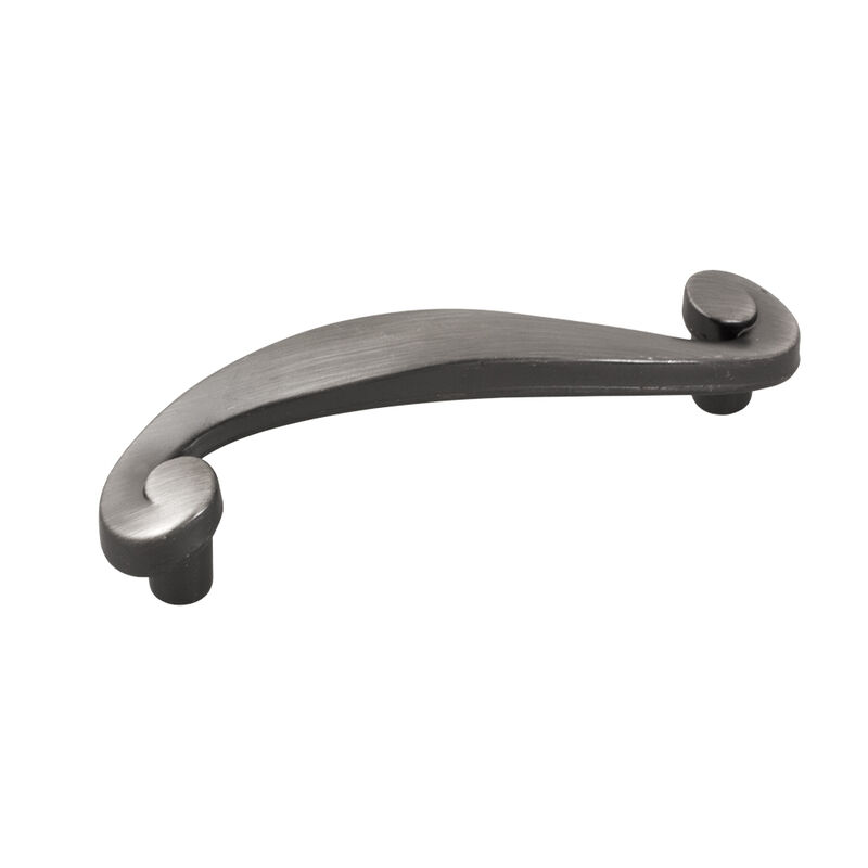 JR Products Designer Cabinet Handle, 3.75" Wide, Brushed Nickel image number 1