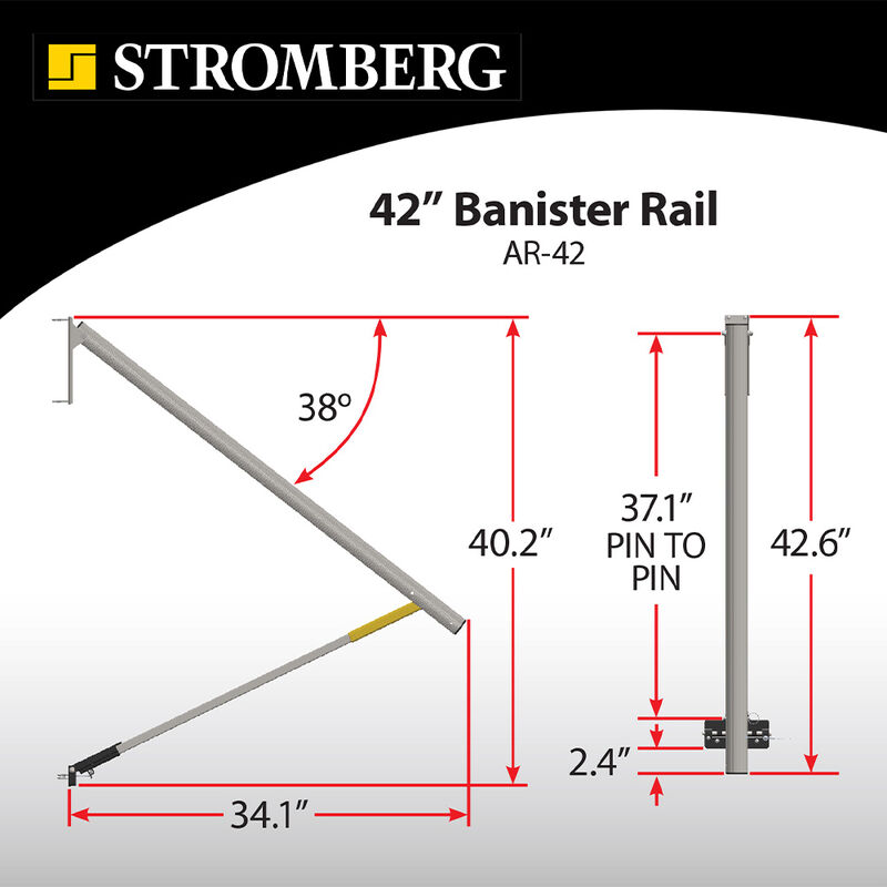 Stromberg Carlson 42" Lend-A-Hand Banister Rail image number 4