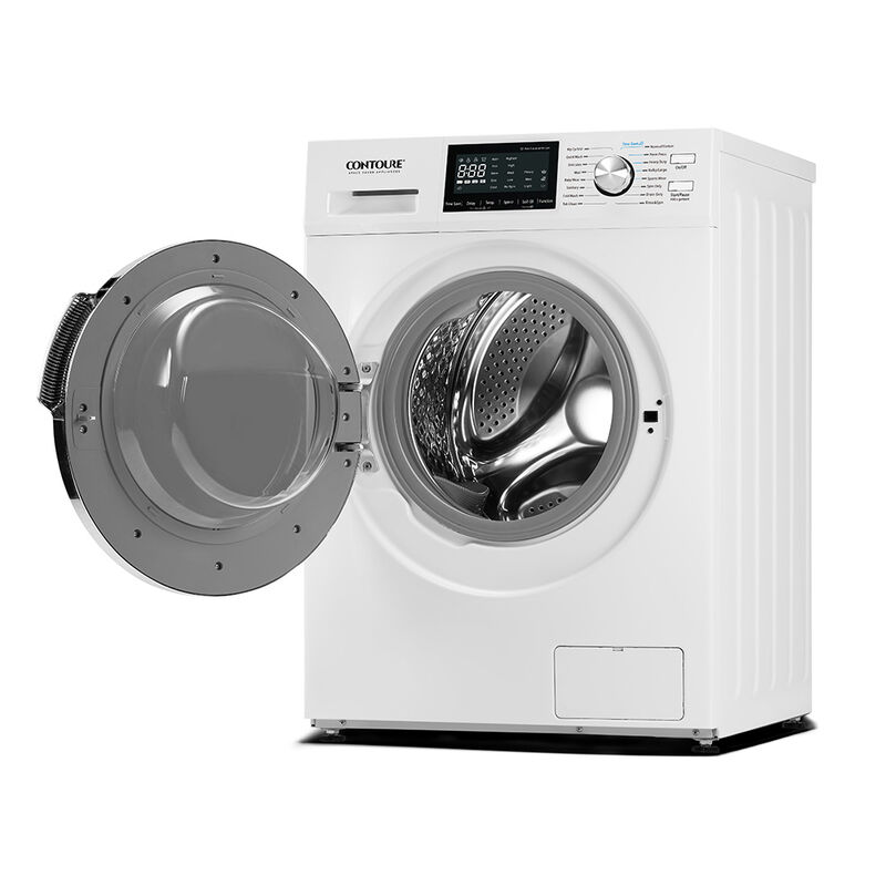 CONTOURE 24" 2.7 cu.ft. High-Efficiency Stackable Front-Load Washer, White image number 3