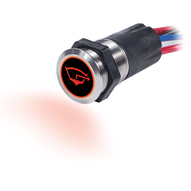 Blue Sea Systems 15A Push-Button Switch, OFF-ON, Backlit image number 1