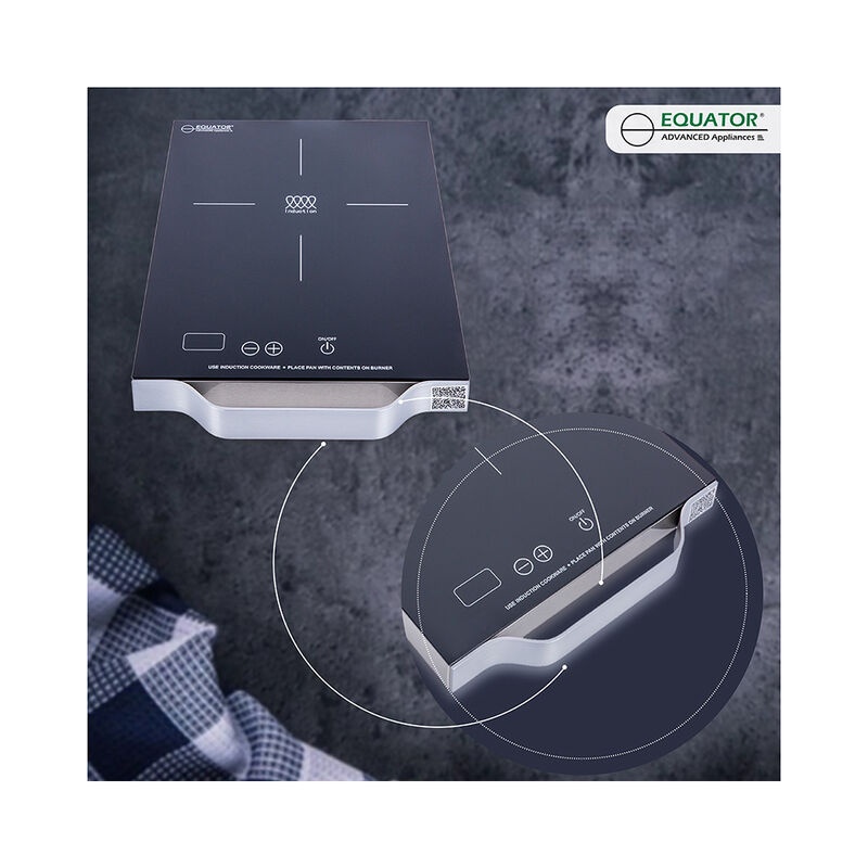 Equator 11-in Portable Single-Burner Induction Cooktop (Black) - Light Weight Aluminum Handle image number 4