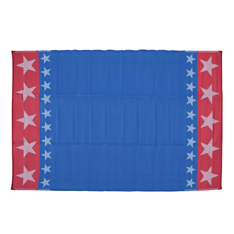 Venture Forward Reversible RV Patio Mat w/ Carry Bag, Patriotic image number 1