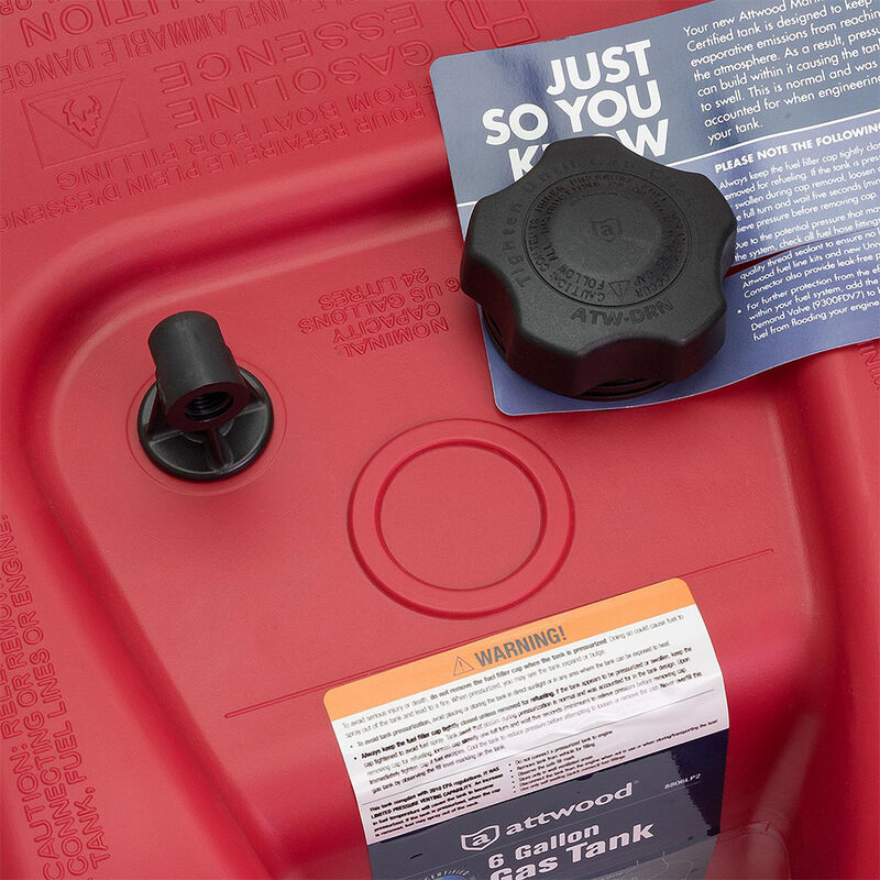 Attwood 6-Gallon Portable Fuel Tank image number 4