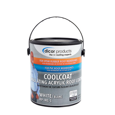 Dicor CoolCoat EPDM/PVC Insulating Roof Coating, 1 Gallon