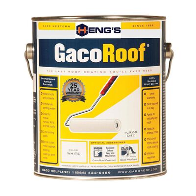 Heng&rsquo;s GacoRoof 100% Silicone Roof Coating, Gallon
