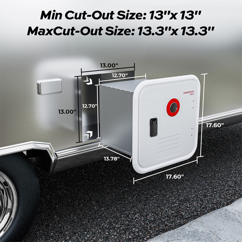 Fogatti InstaShower 9 Pro Tankless RV Water Heater without Door image number 3