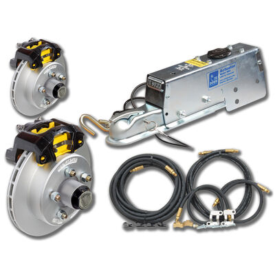 Dexter 12" Vented Rotor Disc Brakes Complete Kit With Vortex Hub