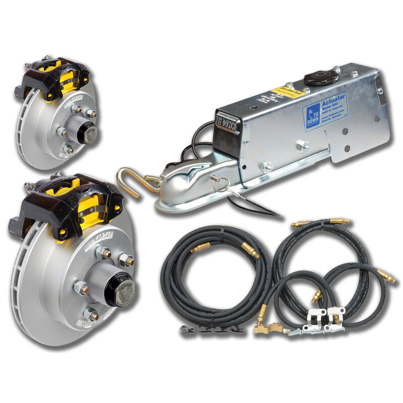 Dexter 12" Vented Rotor Disc Brakes Complete Kit With Vortex Hub image number 1