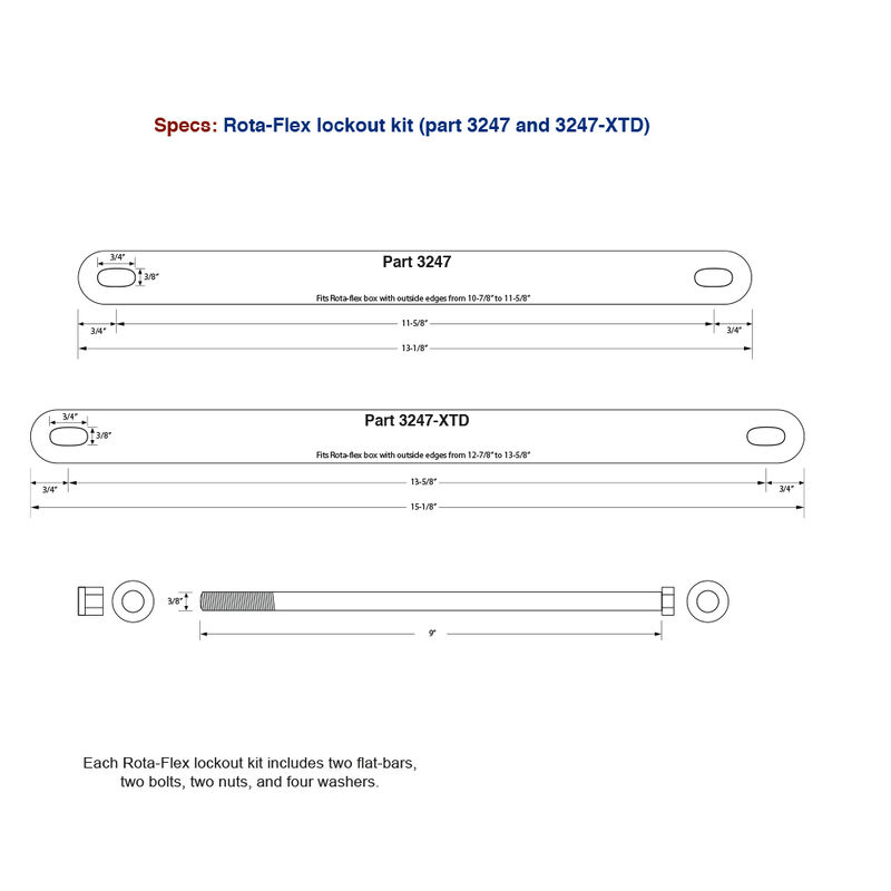 Andersen Hitches Ultimate Connection Extended Rota-Flex Lockout Kit image number 2
