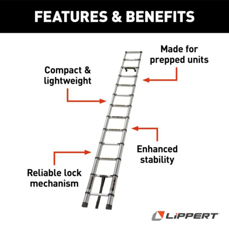Lippert On-the-Go 14'6" Telescopic Ladder image number 3