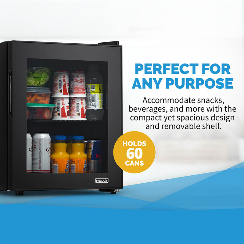 Newair 60 Can Beverage Refridgerator, Black image number 19