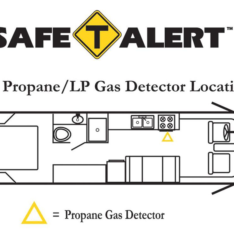 Safe T Alert 30 Series Propane Alarm, Flush Mount, White image number 2