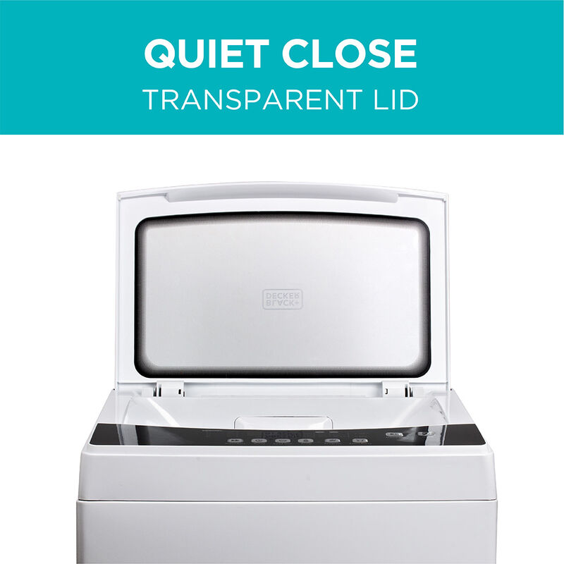 Black+Decker Portable 2.0 cu. ft. Top-Load Washer, White image number 2