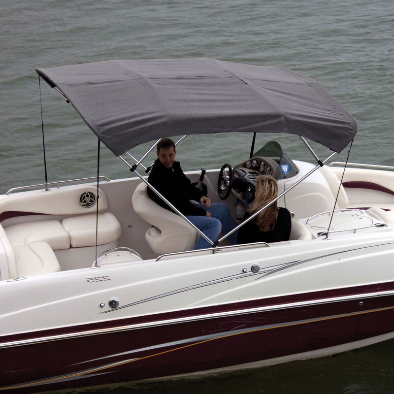 Shademate Bimini Top Sunbrella Fabric and Boot Only, 4-Bow 8'L, 54"H, 73"-78"W image number 6