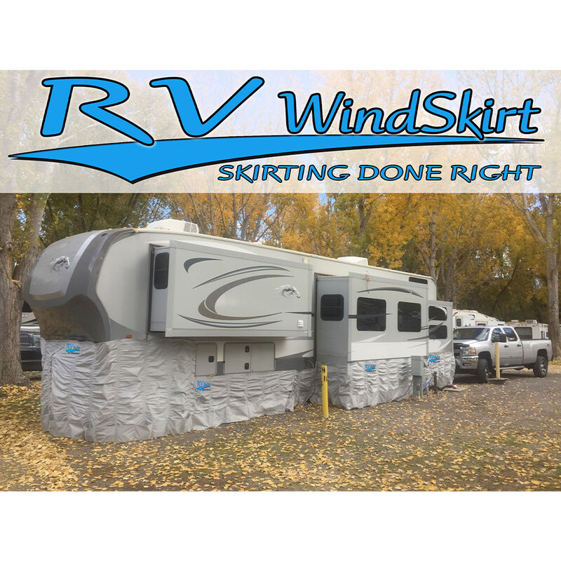 RV Windskirt 48in X 120in  Silver Skirt Panel image number 2