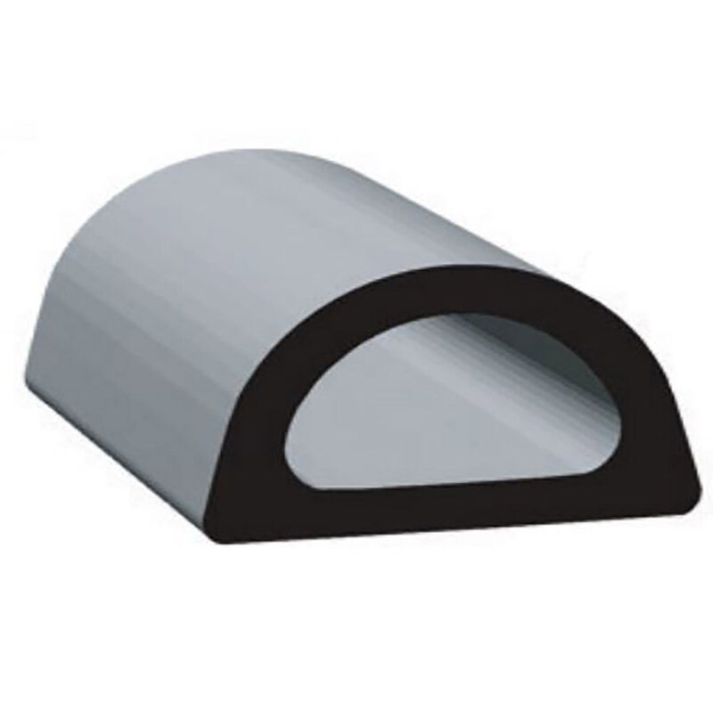 Clean Seal Door Window Channel Seal, D-Type, Black image number 1