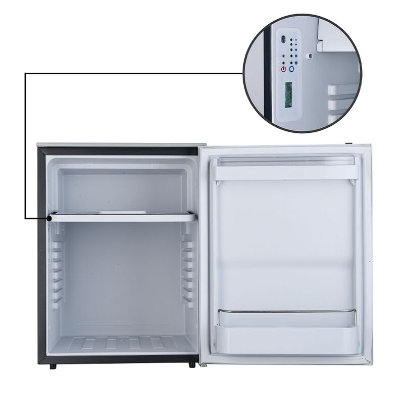 Equator 2.8 cu. Ft. 80L 12V/DC RV Built-in Refrigerator w/Freezer, Anti-Vibration, reversible door, Stainless image number 5