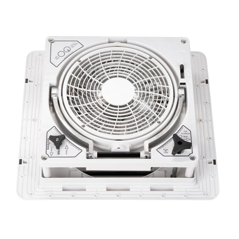 MaxxAir MaxxFan Pivoting Directional RV Rooftop Fan, White image number 5
