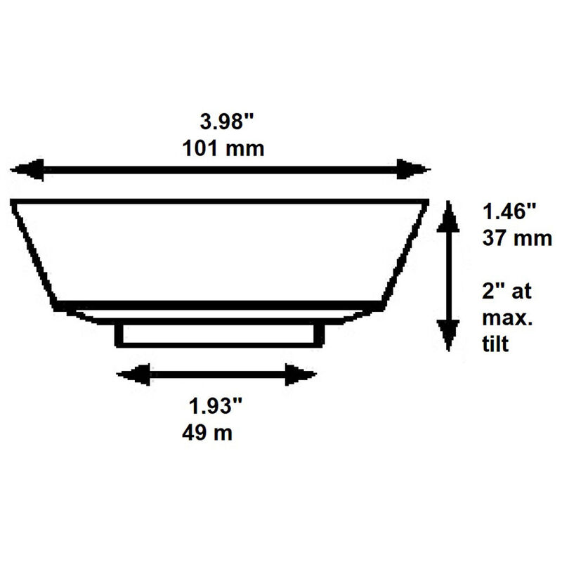 FriLight Comet S Adjustable (Swivel) Surface Mount Ceiling LED Light with Switch, Chrome Frame and Cool White LED image number 2