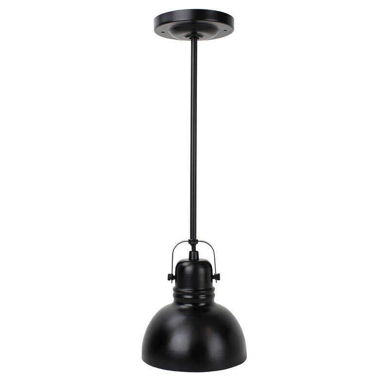 ITC Industrial Pendant Lamp, Smooth Black, Diffused LED, No Switch image number 1