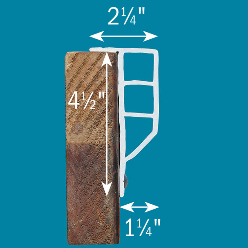 Dock Edge Full Face Profile, 24' (three 8' pieces) image number 3