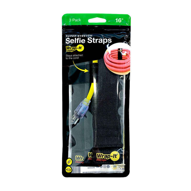 Wrap-It 16" Selfie Straps, 3-Pack image number 1