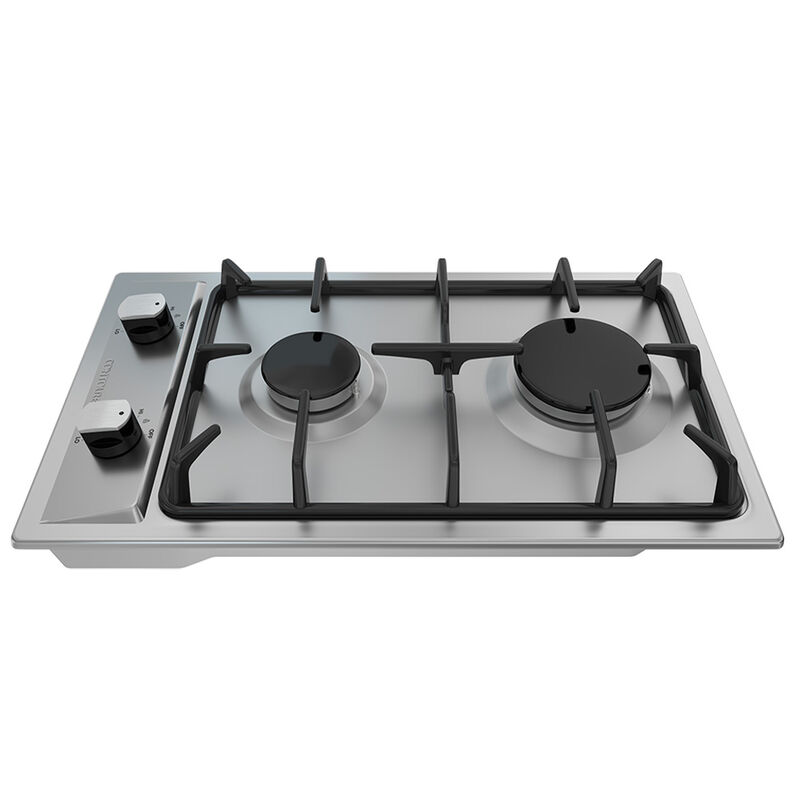 CONTOURE Deluxe 2-Burner Built-In Gas Cooktop with Electronic Ignition, Stainless Steel &ndash; Camping World Exclusive! image number 5