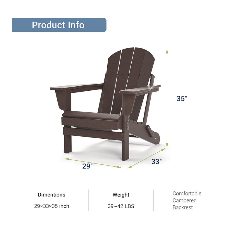 Upland Folding Adirondack Chair image number 6