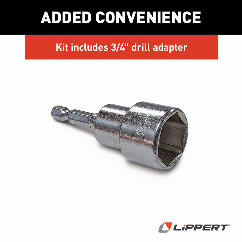 Lippert Quick Drop RV Stabilizer Single Leg Kit image number 4