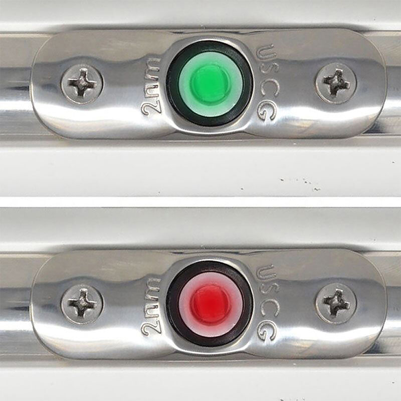 TACO Marine F38-6800D Rub Rail-Mounted LED Navigation Light Set 2-1/2" image number 2