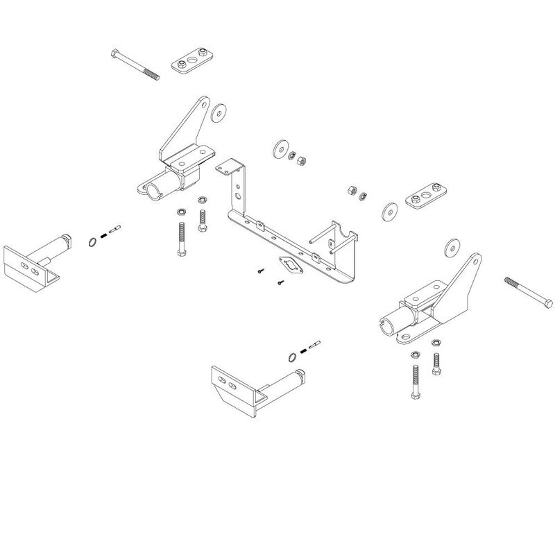 Roadmaster 524477-4 Crossbar-Style Baseplate Kit, 2024-2025 Ford F-150 image number 4
