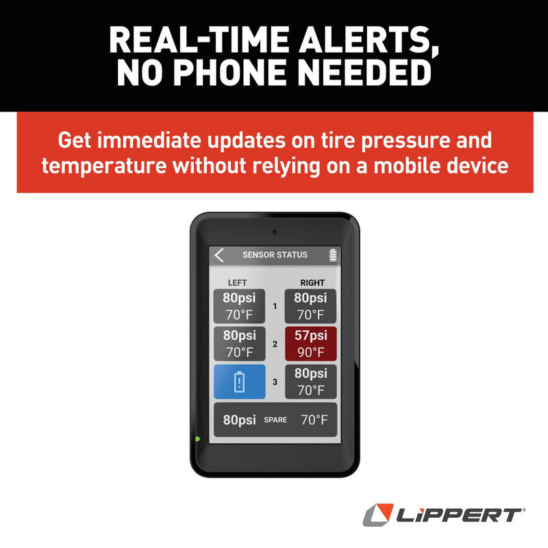 Lippert Tire Linc PRO RV TPMS Tire Pressure Monitoring System LCD Monitor image number 4