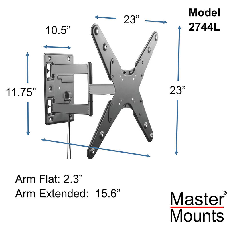Master Mounts Full-Motion Locking TV Wall Mount image number 3