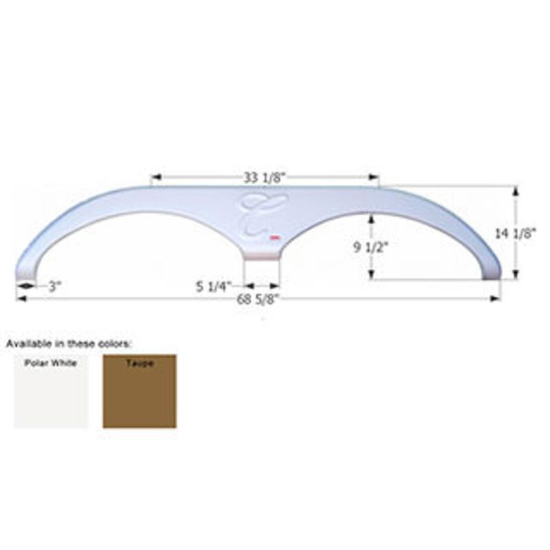Icon Technologies Fender Skirt, Tandem, Forest River, FS785, Polar White image number 2