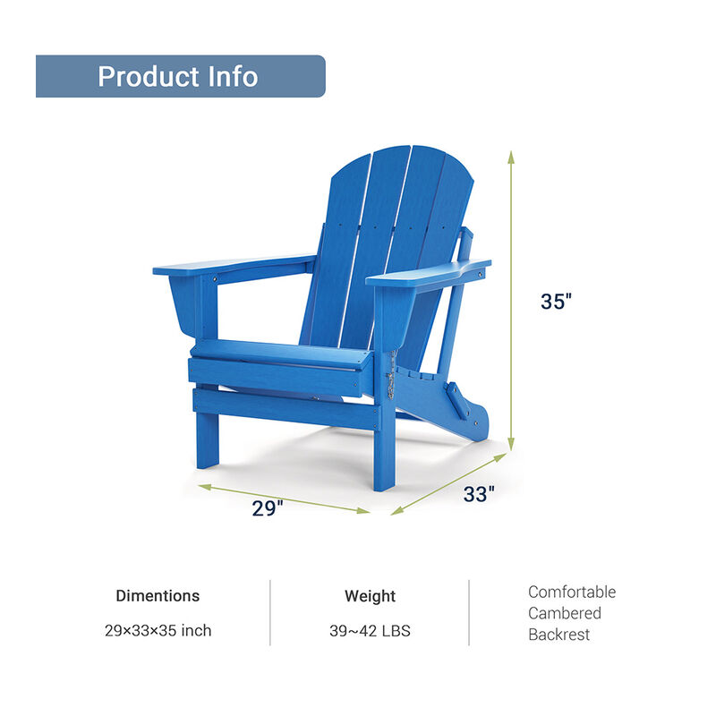 Upland Folding Adirondack Chair image number 6