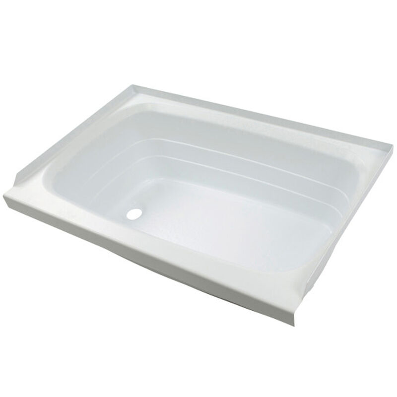 Better Bath Standard Bathtub with Left Drain, 27" x 54", White image number 1