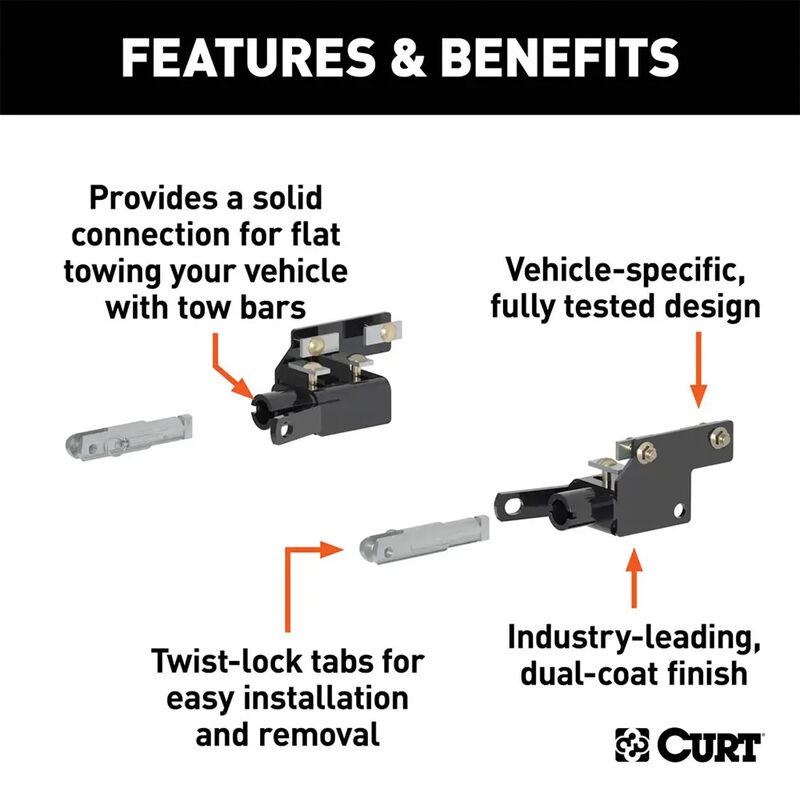 CURT 70130 Custom Tow Bar Base Plate, Select Ford F-150 image number 3
