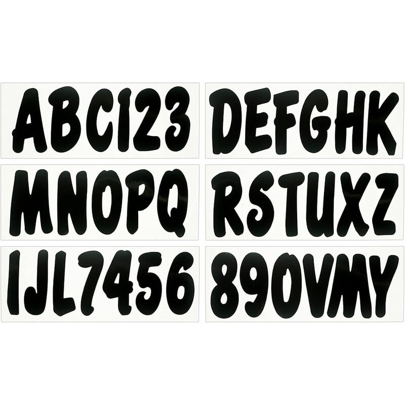 3" Solid Color Number Kits image number 1