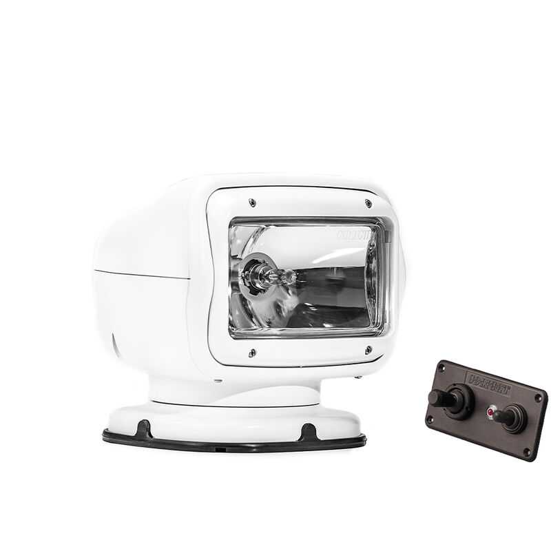 Golight GT Halogen Searchlight with Hardwired Dash-Mount Remote, Permanent Mount, White image number 1