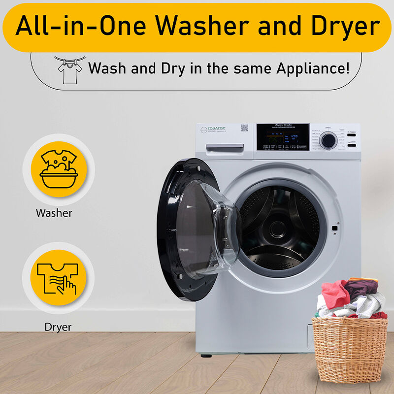 Equator 15-lb. All-in-One Combo Washer Dryer, Silver image number 13
