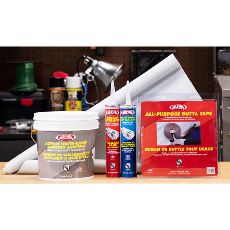 Lippert SuperFlex RV Roof Installation Kit, White image number 2